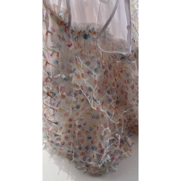 Norstrom Dot Top White Multicolor Dotted Sleeveless Women’s Sz Small NWT - Picture 10 of 13